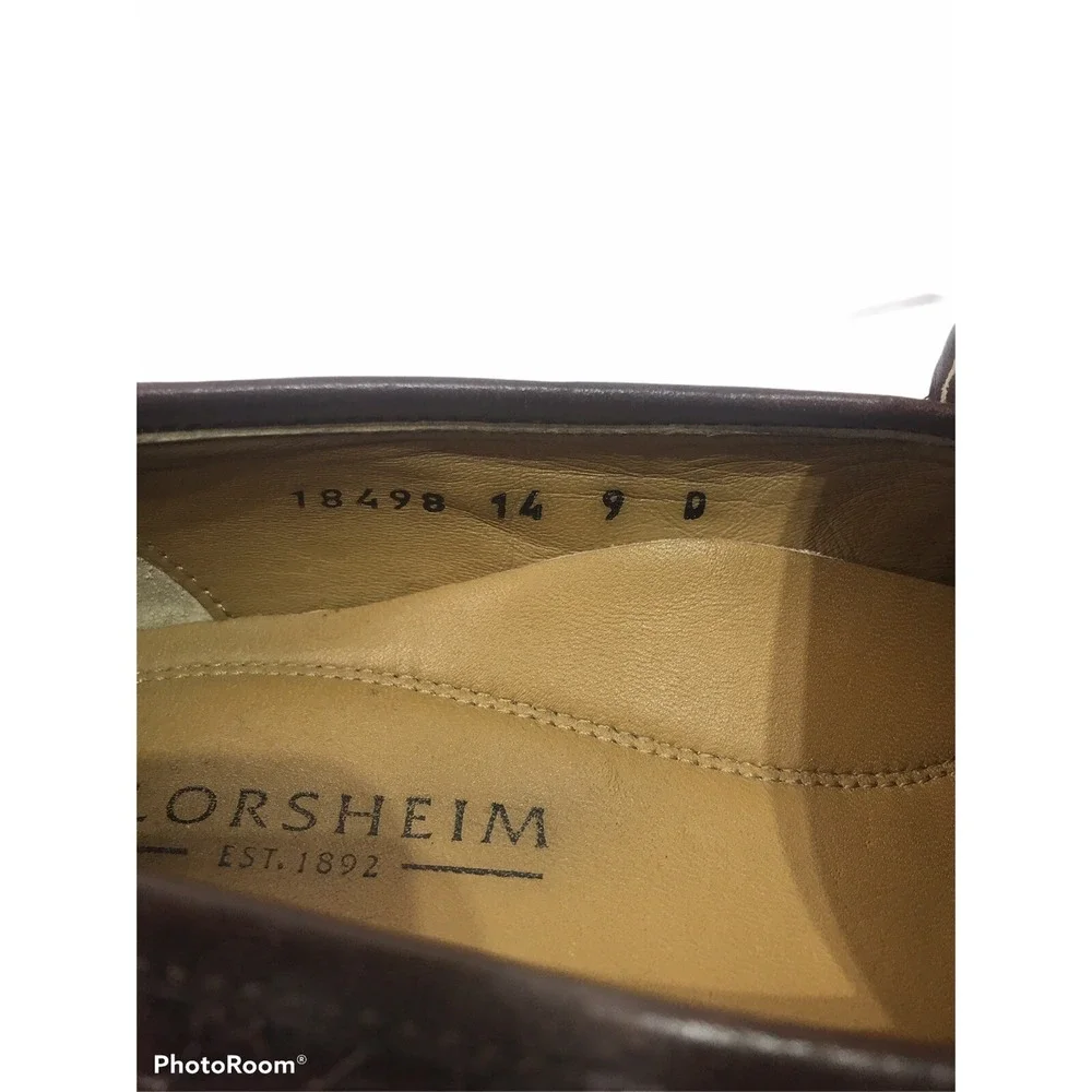 Florsheim Mens 9D Brown‎ Leather Tassle And Fringe Loafer